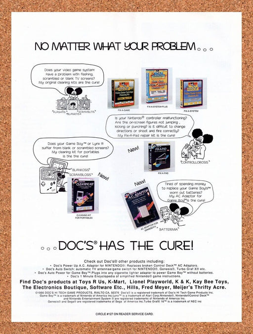 1991 Docs Nintendo Accessories Original Ad v1 - for just $17.99! 