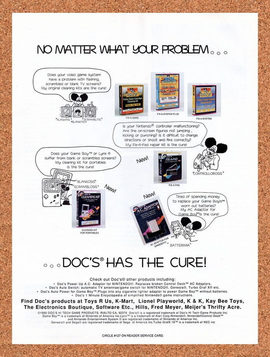 1991 Docs Nintendo Accessories Original Ad v1 - for just $17.99! 