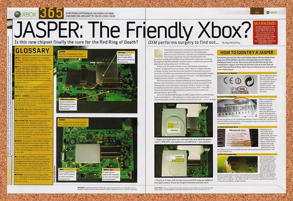 2009 Microsoft Xbox 360 Jasper Vs Xenon Motherboard Original Ad v1 - for just $19.12! 
