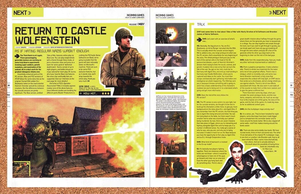 2003 Return To Castle Wolfenstein Xbox Original Ad v2 - for just $21.49! 