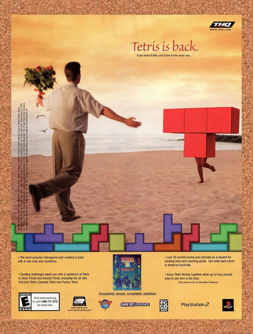 2002 Tetris Worlds PS2 Original Ad v1 - for just $17.99! 