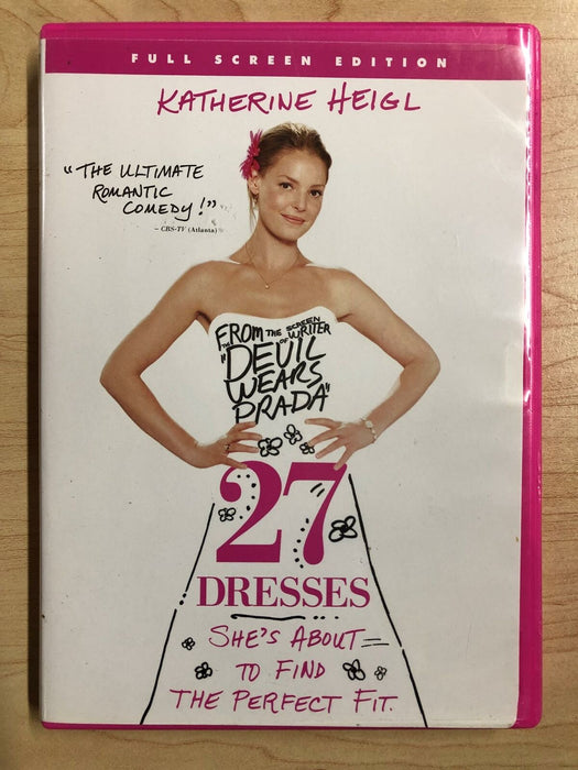 27 Dresses (DVD, 2008, Full Frame) - J1231 - for just $1.99! 