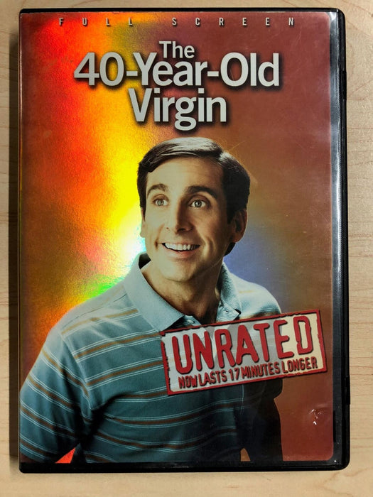 The 40-Year-Old Virgin (DVD, 2005, Full Frame, Unrated) - J1022 - for just $1.99! 