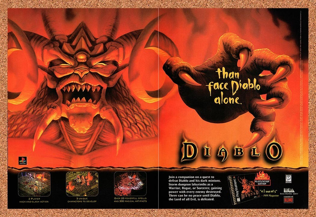1998 Diablo PS1 Original Ad v4 - for just $22.49! 