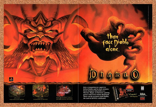 1998 Diablo PS1 Original Ad v4 - for just $22.49! 