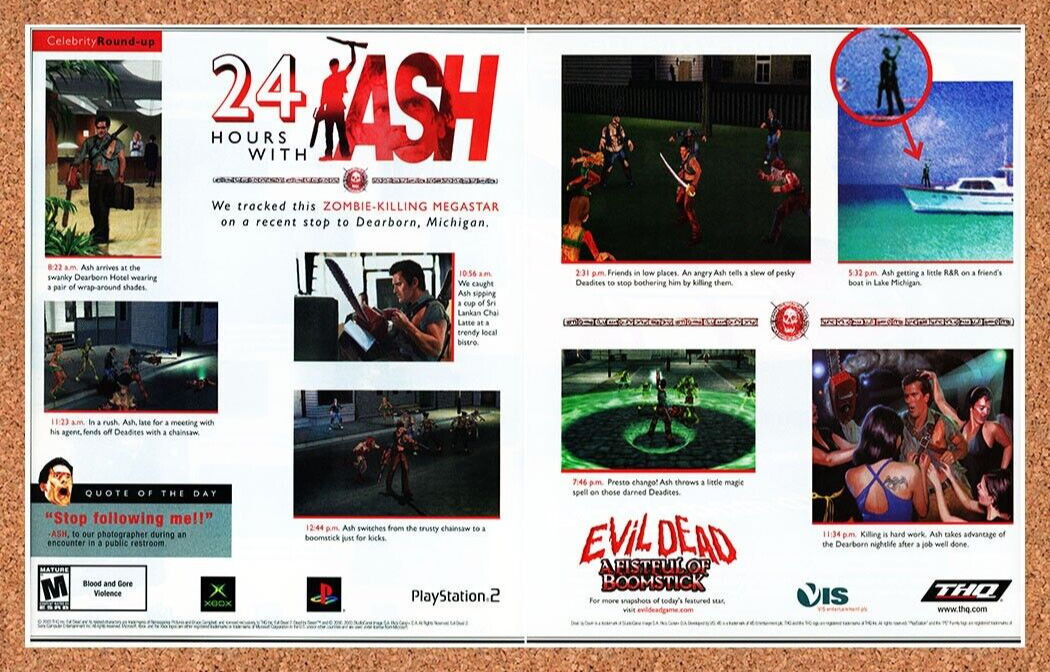 2003 Evil Dead Fistful Of Boomstick Xbox Original Ad - for just $21.49! 