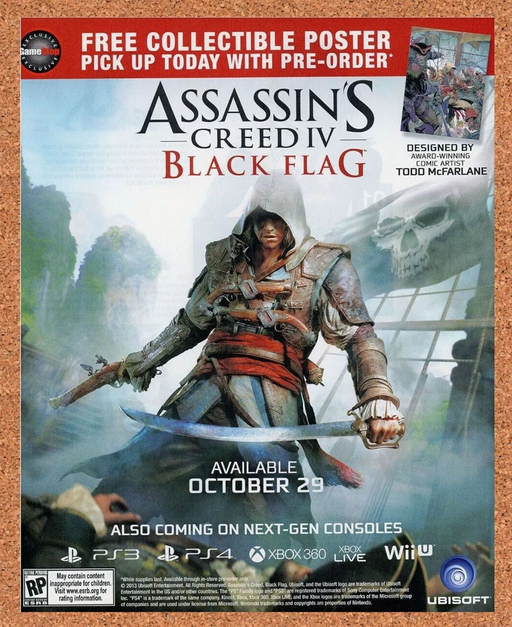2013 Assassin's Creed IV Black Flag Xbox Original Ad - for just $17.99! 