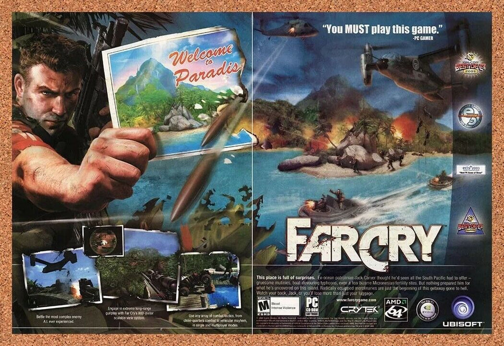 2006 Far Cry PC Original nVidia Ad v4 - for just $22.49! 