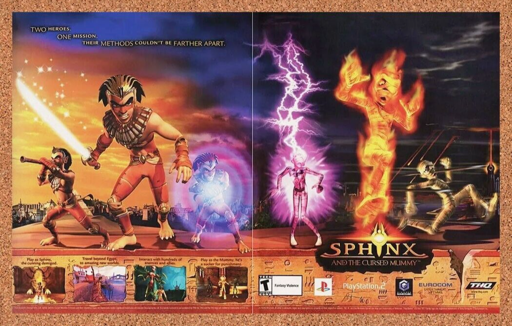 2005 Sphinx The Cursed Mummy PS2 Original Ad - for just $21.49! 