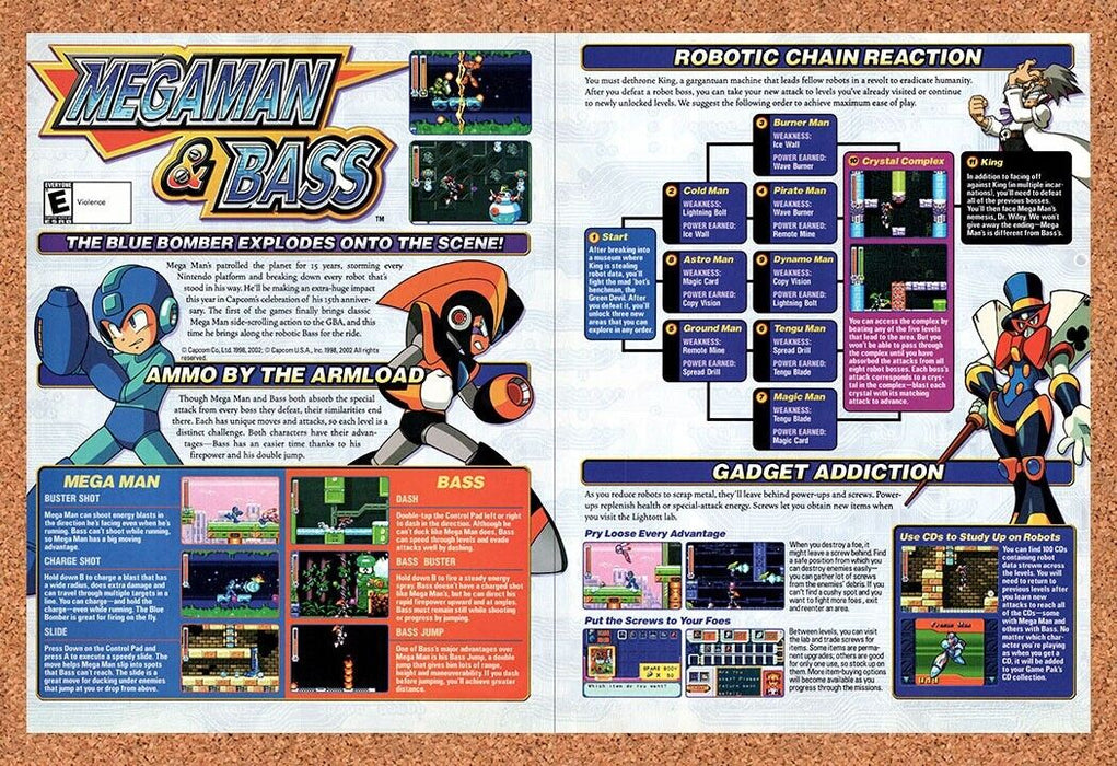 2003 Mega Man & Bass GBA Original Ad - for just $21.49! 