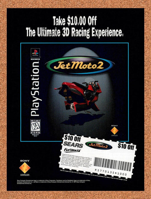 1997 Jet Moto 2 Sears Funtronics Rebate Original Ad v2 - for just $17.99! 