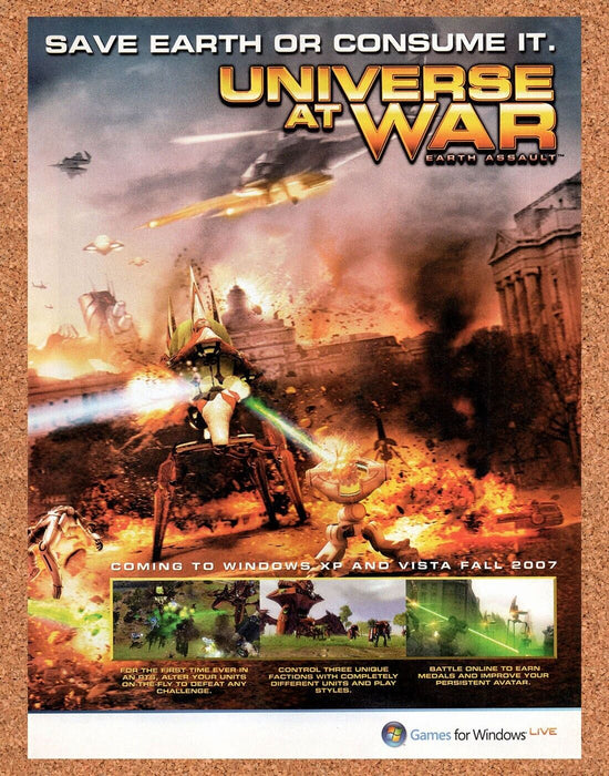 2007 Universe At War PC Original Ad - for just $17.99! 