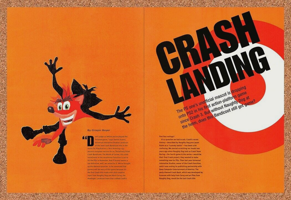 2003 Crash Bandicoot PS1 Original Ad v4 - for just $21.49! 