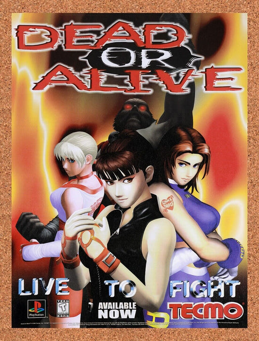 1998 Dead Or Alive 1 PS1 Original Ad v1 - for just $15.29! 