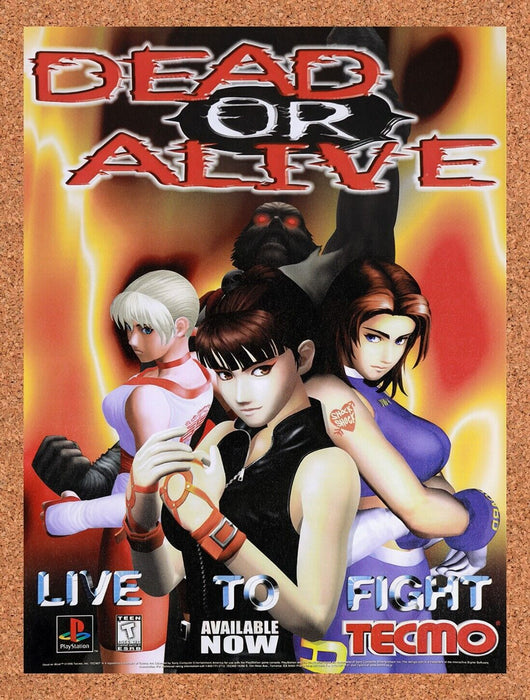 1998 Dead Or Alive 1 PS1 Original Ad v1 - for just $15.29! 