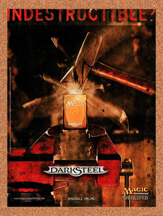 2004 Magic The Gathering Online Darksteel PC Original Ad v1 - for just $17.99! 