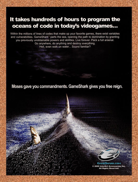 2000 GameShark Video Game Enhancer Original Ad v17 - for just $16.57! 