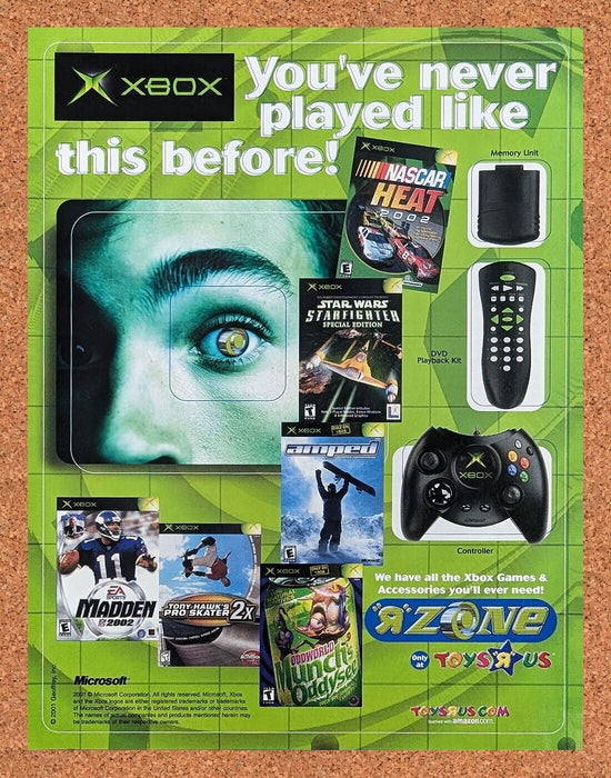 2003 Toys R Us Original R Zone Xbox Ad - for just $17.99! 