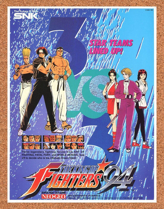 1995 King Of Fighters 94 Neo Geo Original Ad v2 - for just $18.99! 