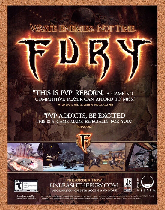 2007 Fury PC Original Ad - for just $17.99! 