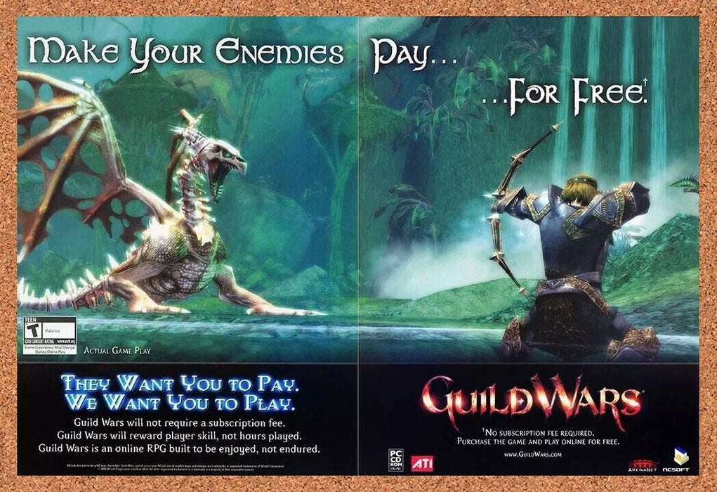 2006 Guild Wars PC Original ATI Ad v3 - for just $21.49! 