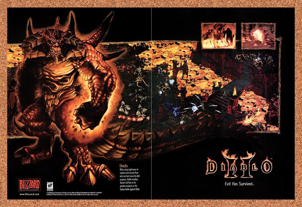 2000 Diablo II Lava Variant Original Ad v16 - for just $21.99! 