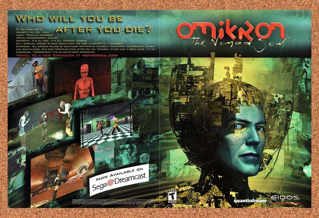 2000 Omikron The Nomad Soul Dreamcast Original Ad v2 - for just $19.34! 