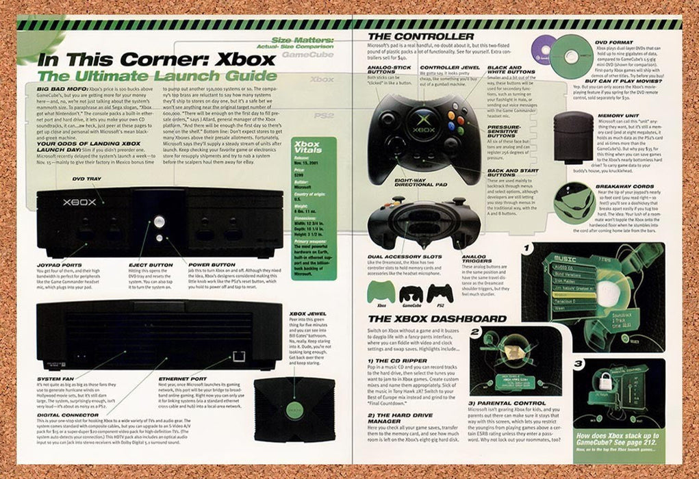 2001 Microsoft Xbox Early Breakdown Original Advertisement vc11 - for just $23.99! 