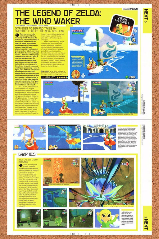 2003 Zelda Wind Waker GameCube Original Ad v2 - for just $21.49! 