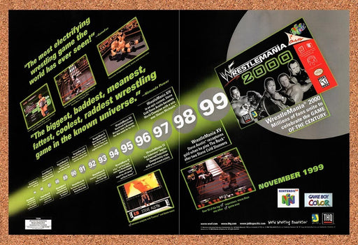 2000 WWF Wrestlemania 2000 N64 Original Ad v2 - for just $21.49! 