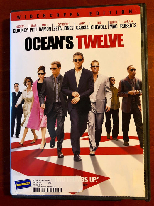 Oceans Twelve (DVD, 2004, Widescreen) - J1105 - for just $1.99! 