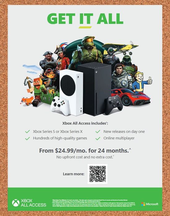 2023 Microsoft Xbox Series X All Access Original Ad v2 - for just $17.99! 