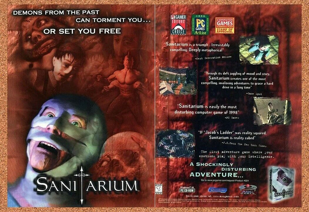 1999 Sanitarium PC Original Ad v3 - for just $21.49! 