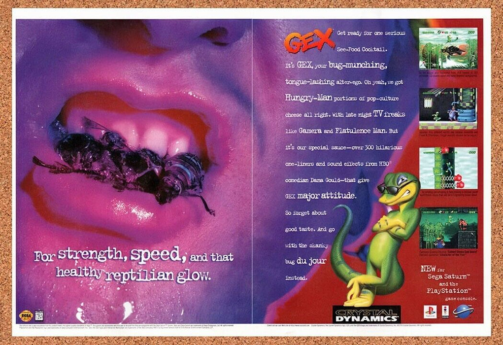 1995 Gex PS1 Original Ad v1 - for just $21.49! 
