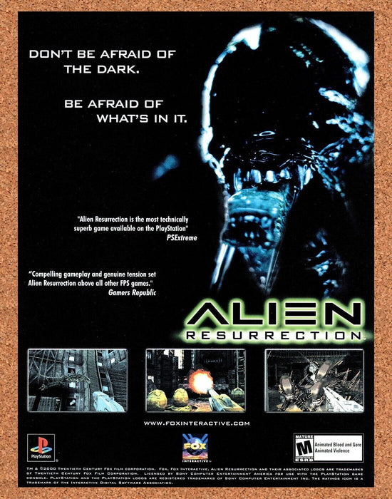 2003 Alien Resurrection PS1 Original Ad - for just $17.99! 