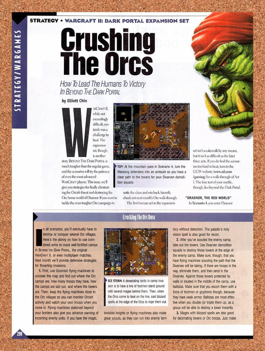1996 WarCraft II The Dark Portal PC Original Advertisement vr1 - for just $19.49! 