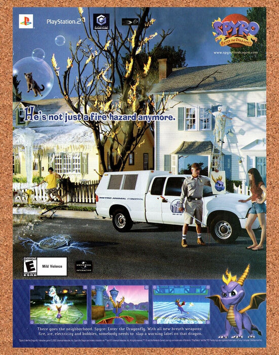 2003 Spyro Enter The Dragon PS2 Original Ad v1 - for just $17.99! 