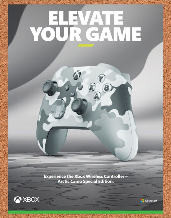 2023 Microsoft Xbox Series Arctic Camo Special Ed Original Ad - for just $17.99! 
