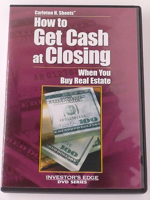 Carleton H. Sheets - How to Get Cash at Closing ..Buy Real Estate (DVD) - H0110 - for just $1.99! 