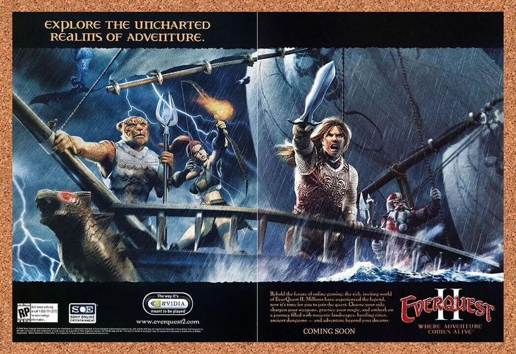 2005 EverQuest II PC Original Ad - for just $21.49! 