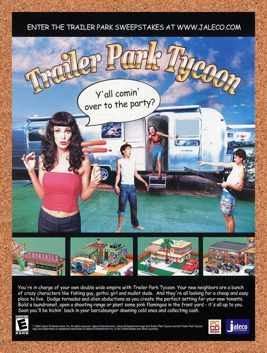 2004 Trailer Park Tycoon PC Original Ad - for just $17.99! 