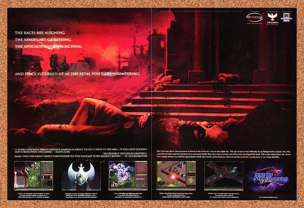 1999 Age Of Wonders PC Original Ad v1 - for just $21.49! 