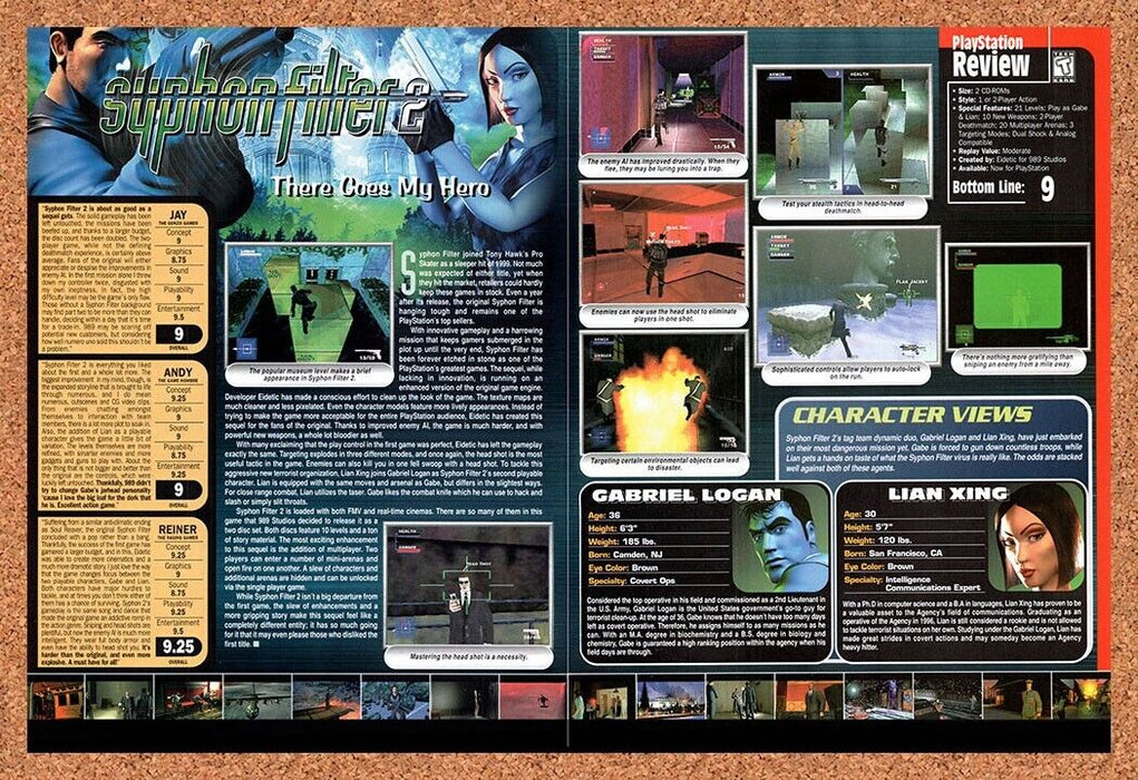 2004 Syphon Filter 2 PS1 Original Ad v2 - for just $21.49! 