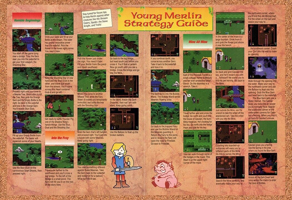 1994 Young Merlin SNES Original Ad v3 - for just $21.49! 