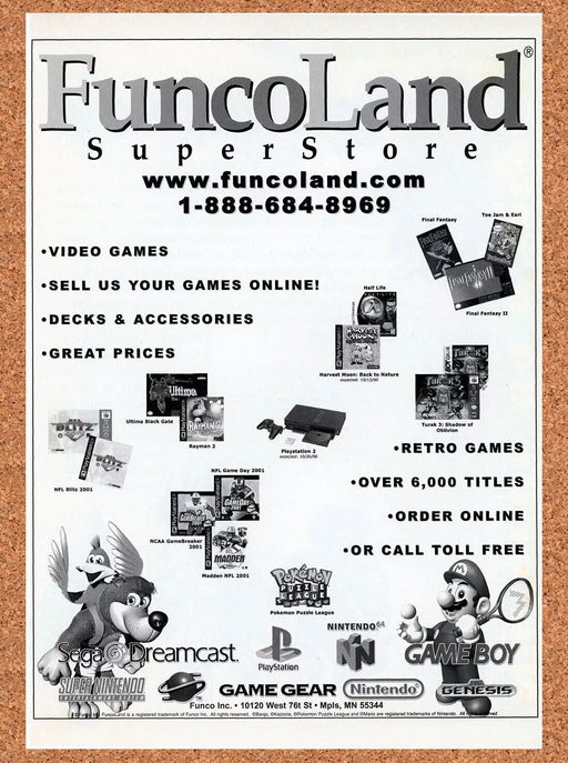 1998 Mario SNES Original FuncoLand Ad v3 - for just $17.99! 