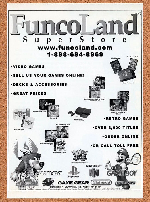 1998 Mario SNES Original FuncoLand Ad v3 - for just $17.99! 