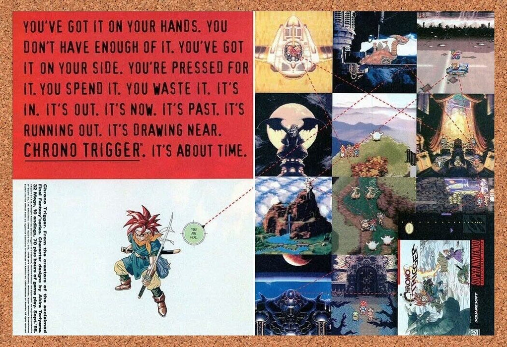 1995 Chrono Trigger SNES Original Ad v1 - for just $21.49! 
