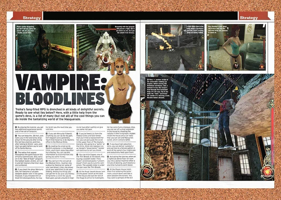 2005 Vampire The Masquerade Bloodlines PC Original Advertisement vr1 - for just $23.99! 