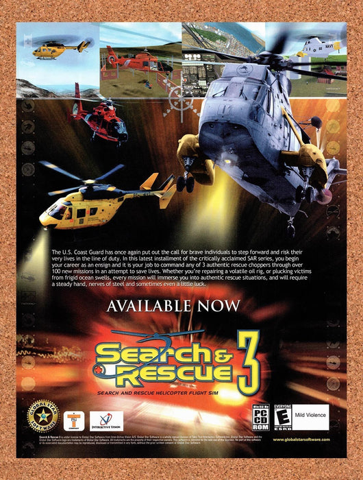 2001 Search & Rescue 3 PC Original Ad v1 - for just $19.49! 