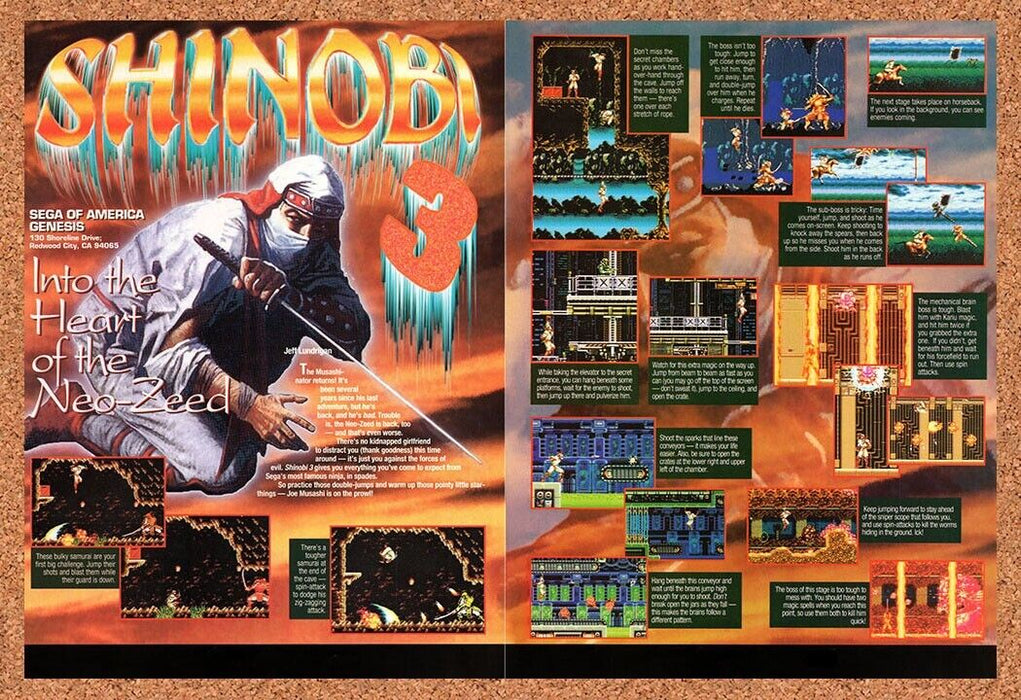 1993 Shinobi III Genesis Original Ad v1 - for just $21.49! 